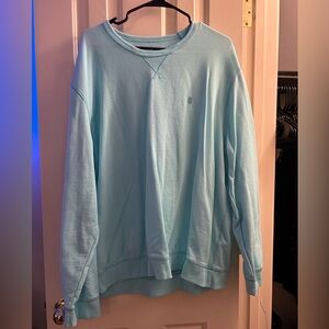 Izod Saltwater Teal Crewneck